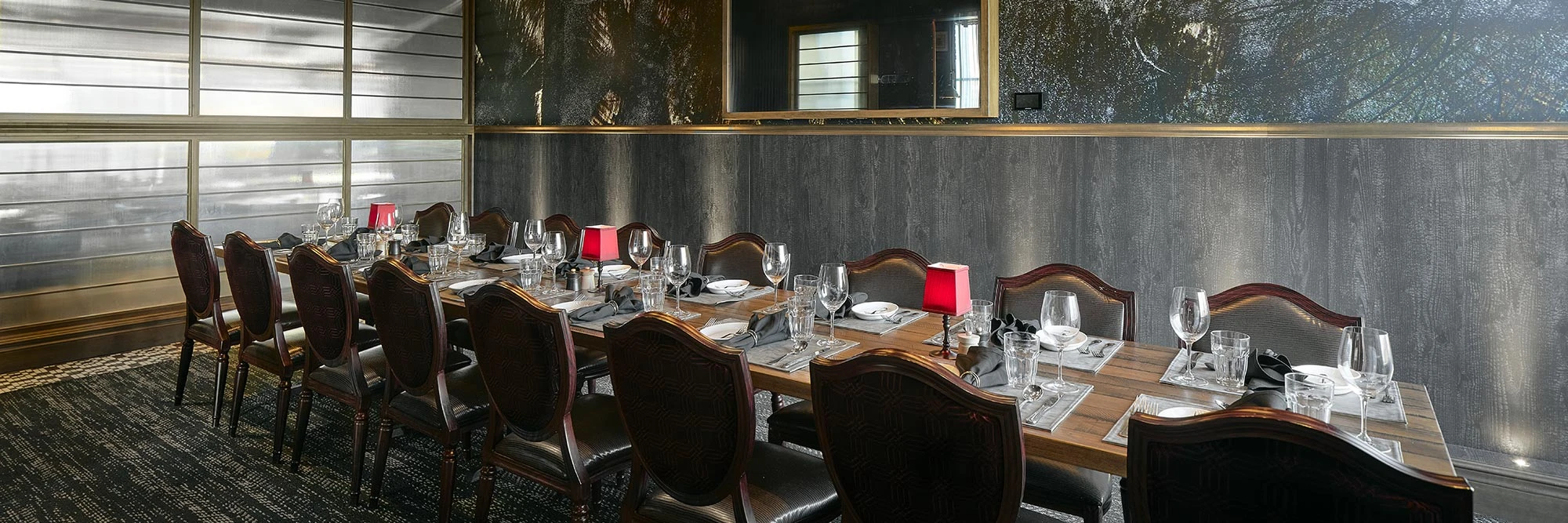 The Boardroom Private Dining room at 1933 Lounge at the Fishers District